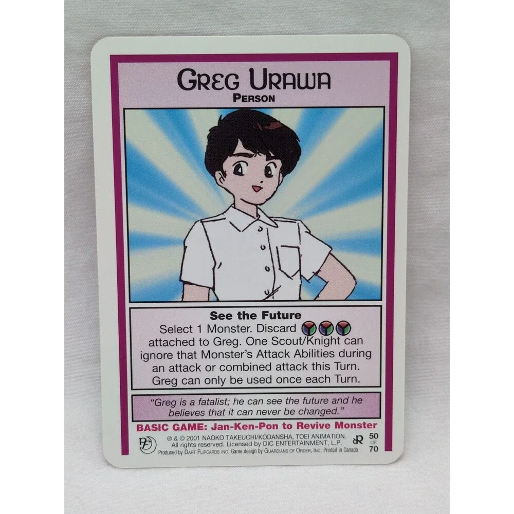 Rare Greg Urawa Sailor Moon CCG Past And Future Card #50